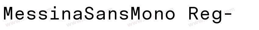 MessinaSansMono Reg字体转换